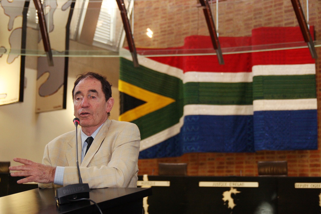 At the Constitutional Court with Albie Sachs.