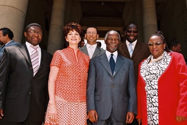 Yvonne Johnston with the President and Executive Team