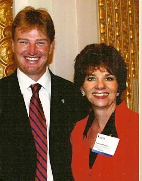With Ernie Els at the New York Stock Exchange.