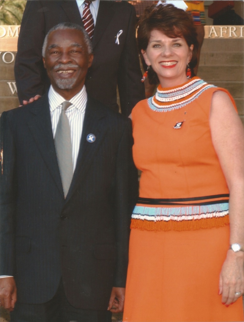 With President Mbeki.
