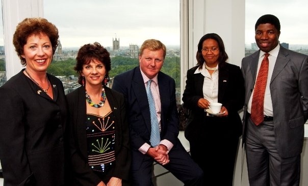 With executives at The Economist.